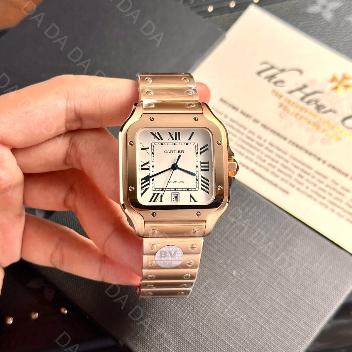 까르띠에 산토스 로즈골드 금통 라지 40mm 3