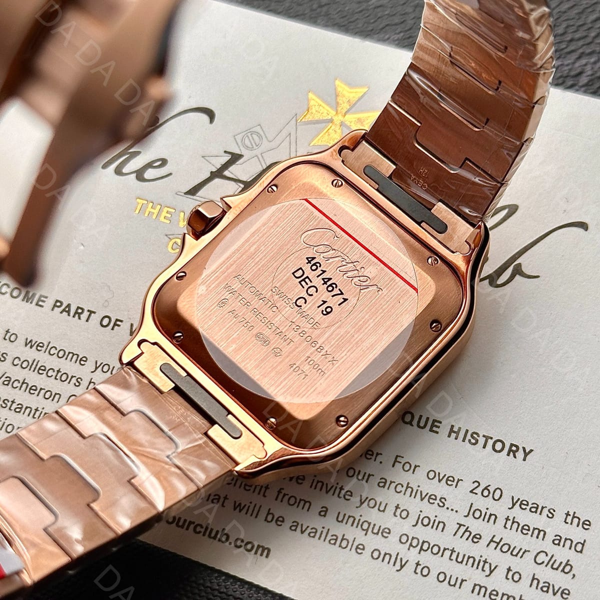 까르띠에 산토스 로즈골드 금통 라지 40mm 8