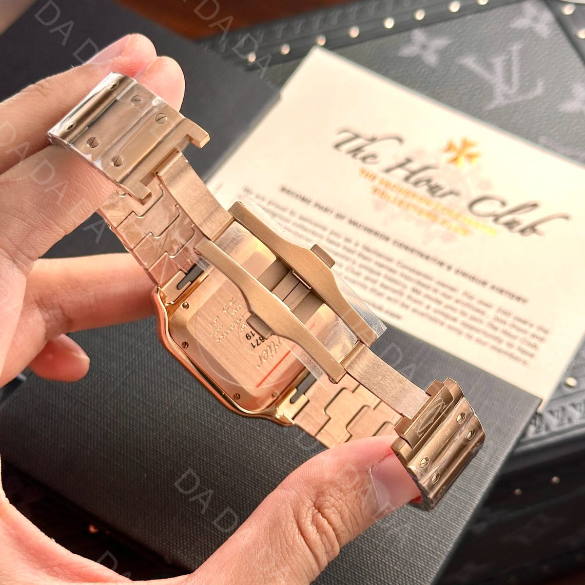 까르띠에 산토스 로즈골드 금통 라지 40mm 9