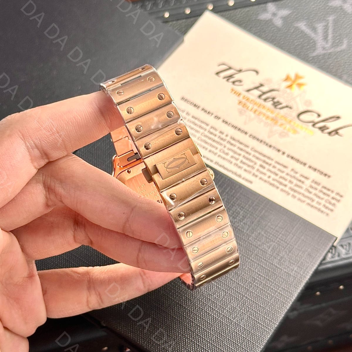 까르띠에 산토스 로즈골드 금통 라지 40mm 10