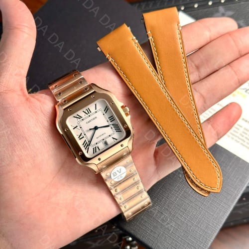 까르띠에 산토스 로즈골드 금통 라지 40mm