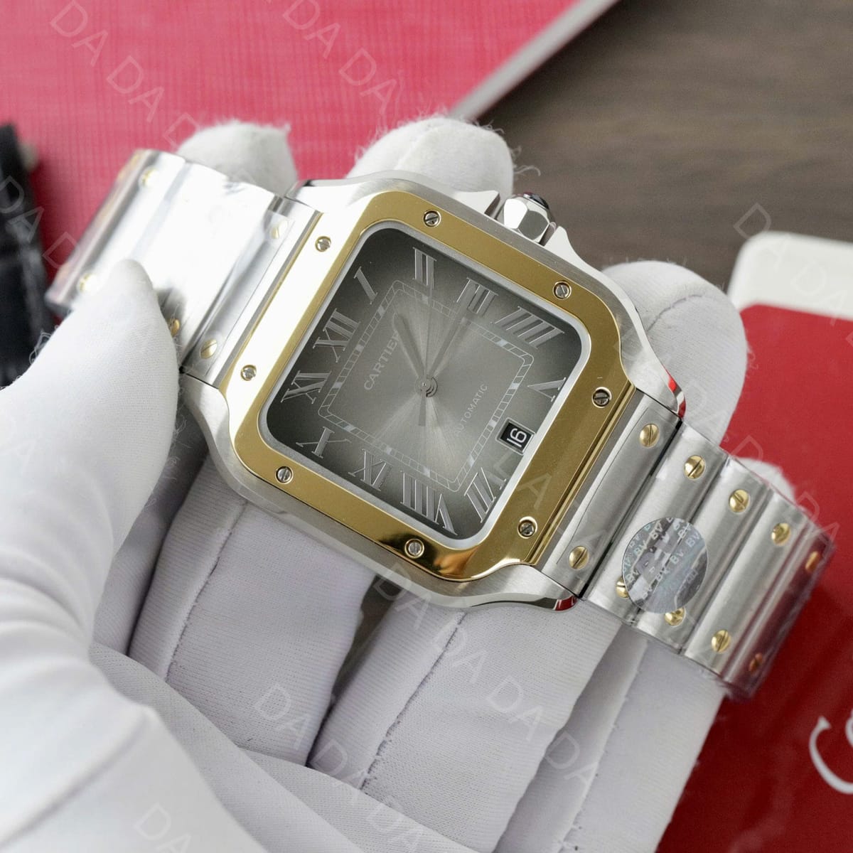 까르띠에 산토스 콤비 그레이다이얼 라지 40mm 5