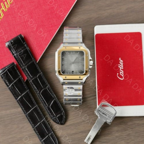 까르띠에 산토스 콤비 그레이다이얼 라지 40mm