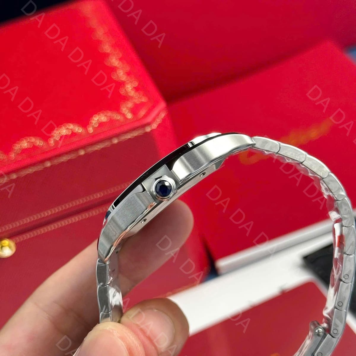 까르띠에 산토스 브라운다이얼 라지 40mm 4