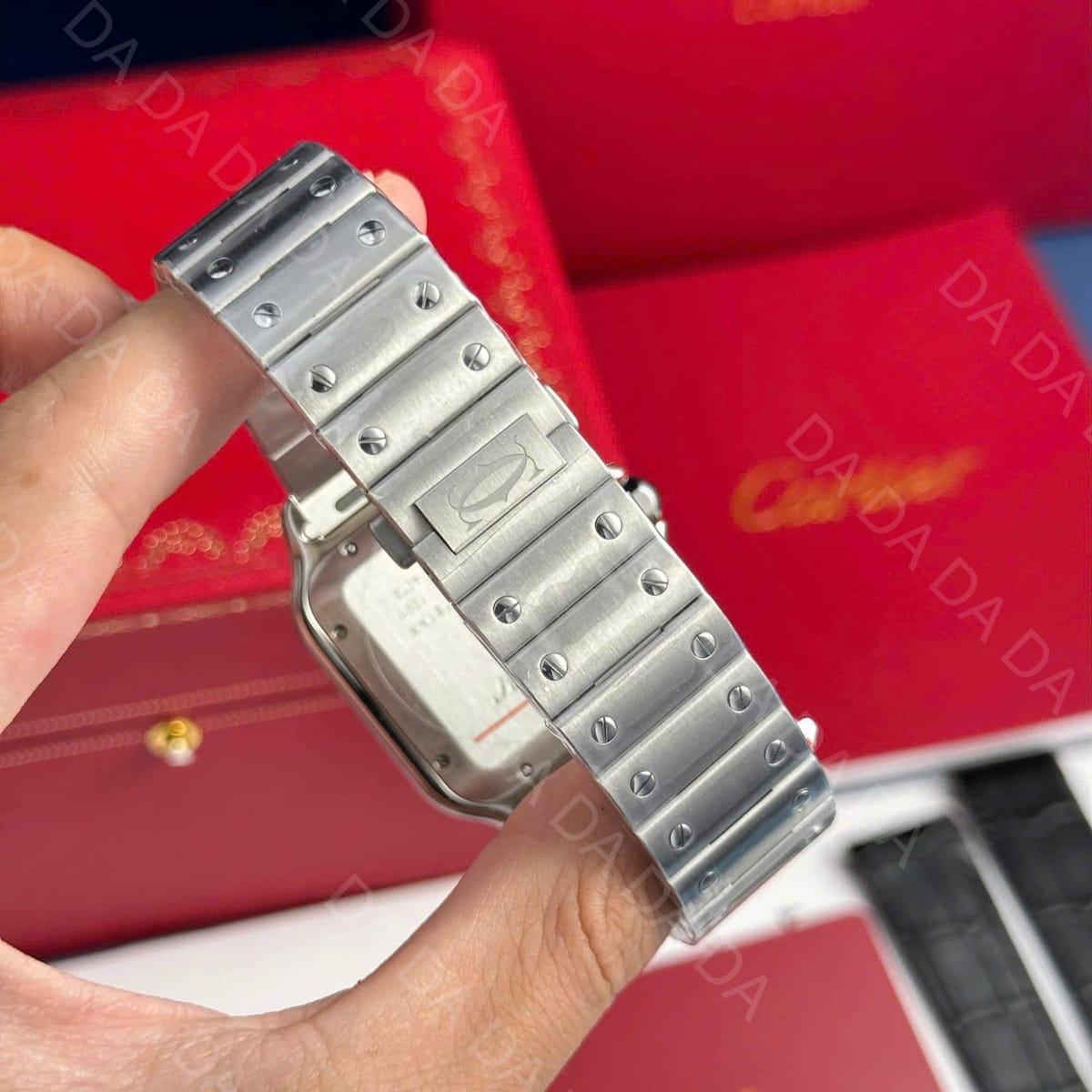 까르띠에 산토스 브라운다이얼 라지 40mm 8