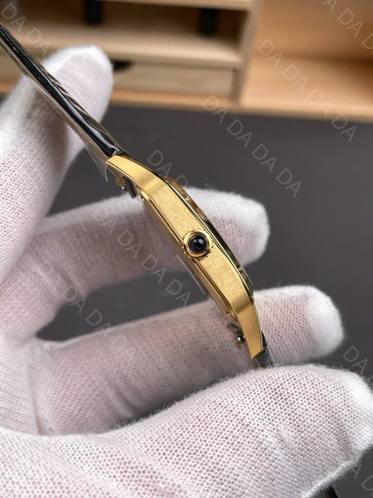 까르띠에 산토스 뒤몽 금통 블랙다이얼 43.5mm 7