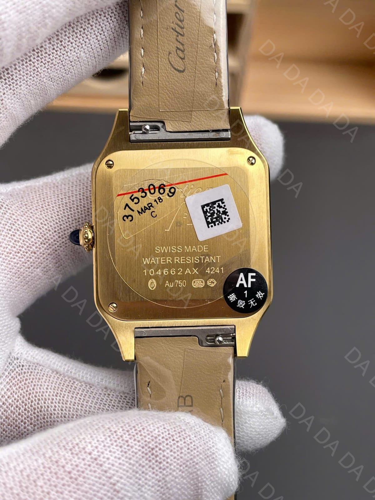 까르띠에 산토스 뒤몽 금통 블랙다이얼 43.5mm 9
