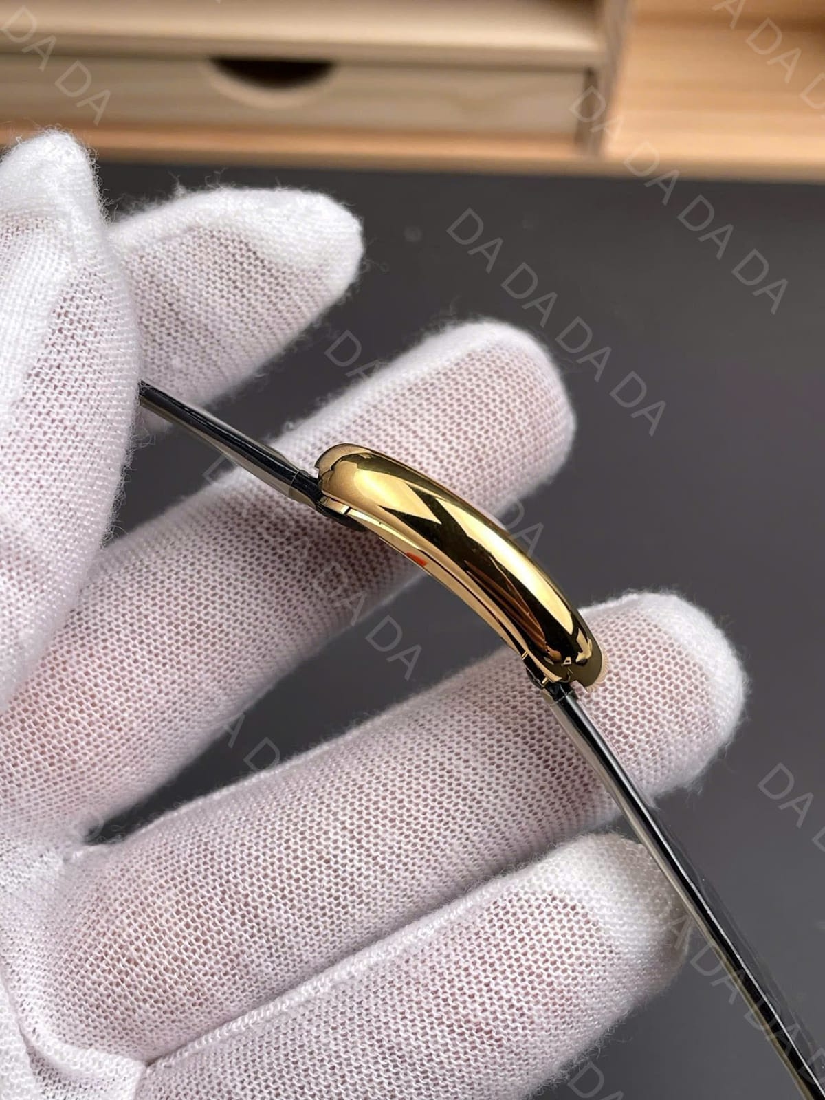까르띠에 베누아 금통 가죽스트랩 스몰 31x23mm 8
