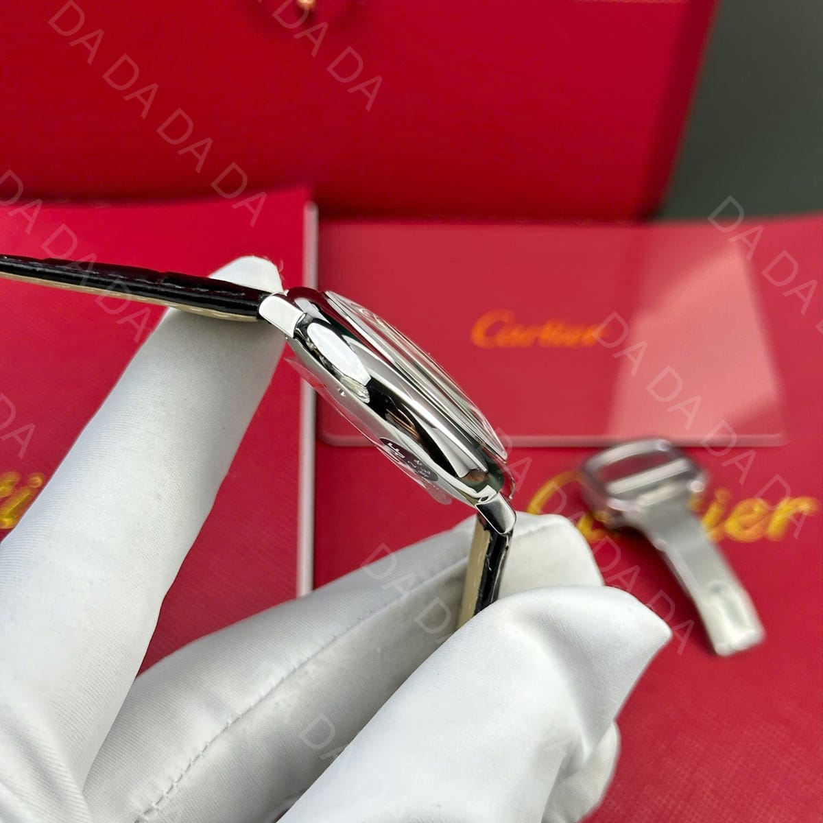 까르띠에 발롱블루 가죽밴드 오토메틱 33mm 4
