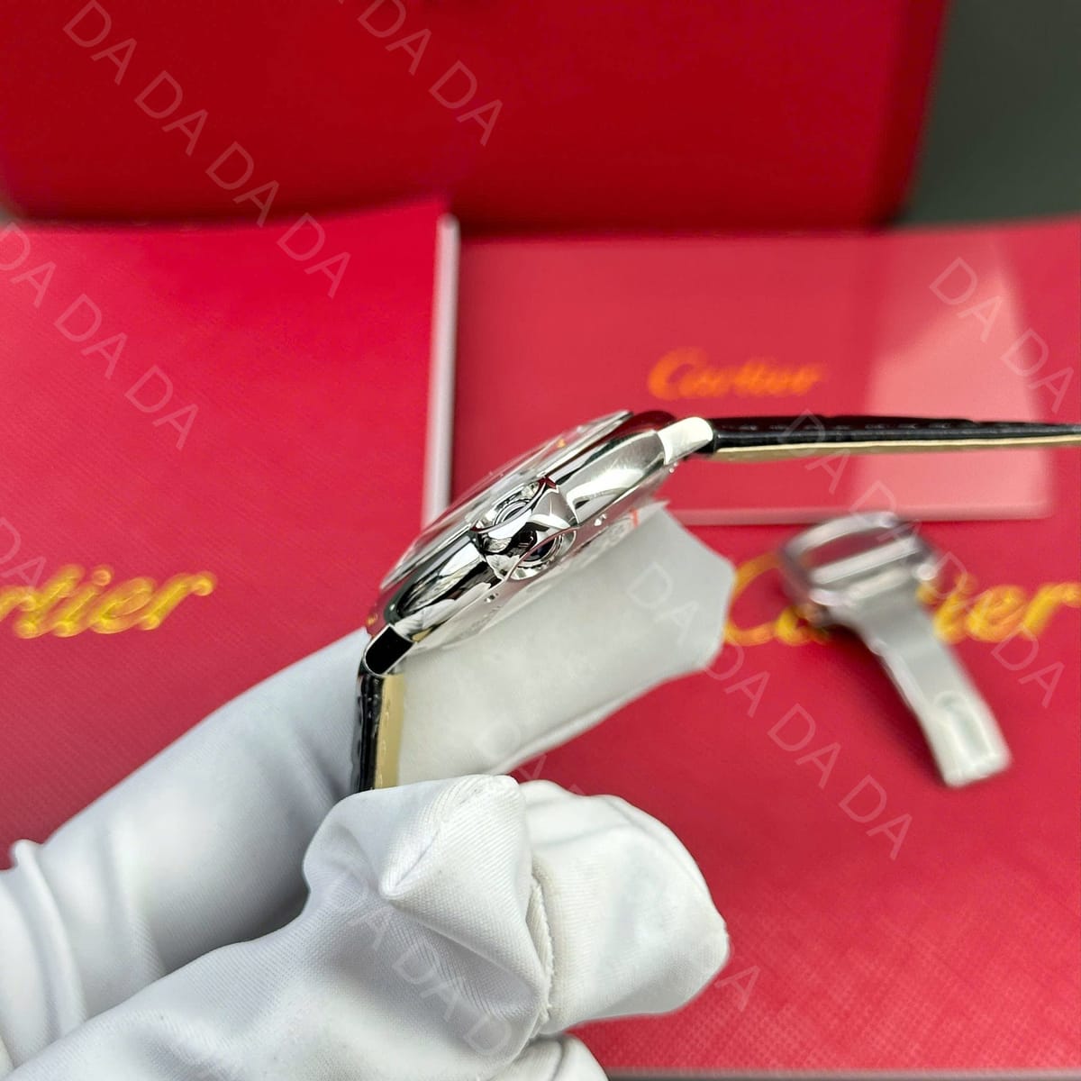 까르띠에 발롱블루 가죽밴드 오토메틱 33mm 5