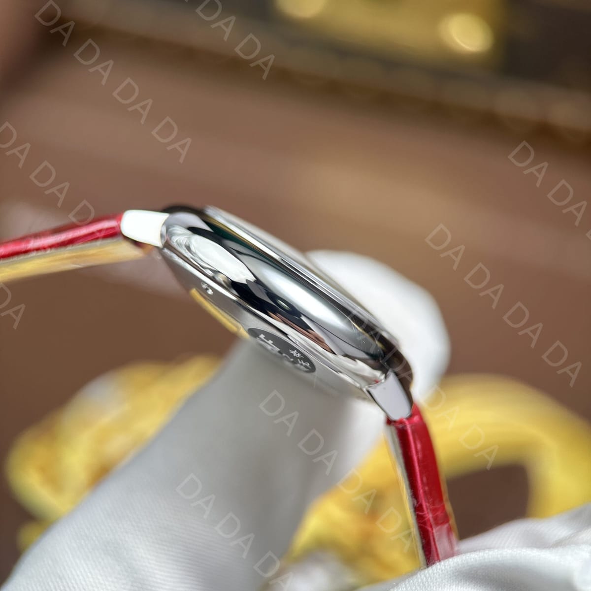 까르띠에 발롱블루 레드 가죽스트랩 오토메틱 33mm 4