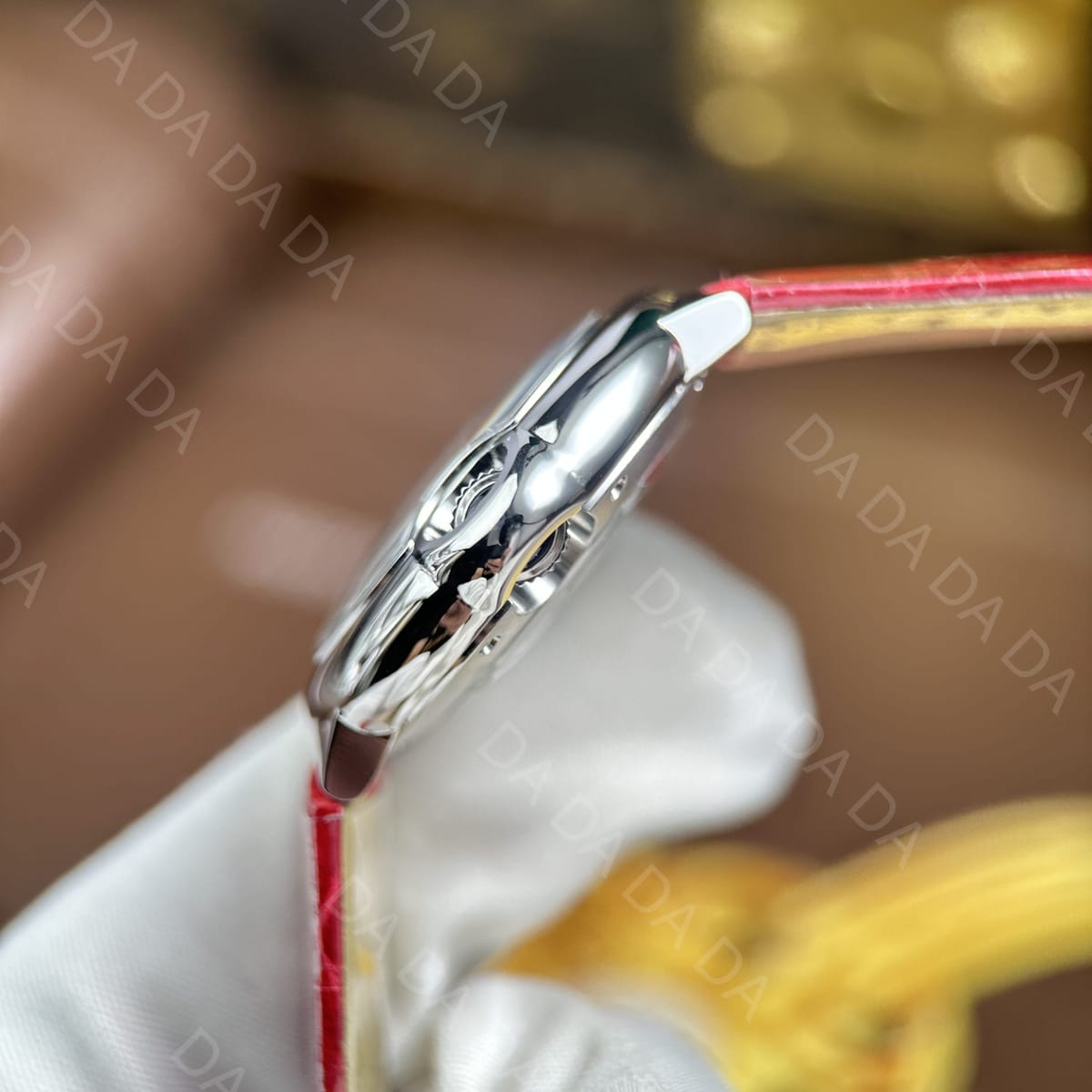 까르띠에 발롱블루 레드 가죽스트랩 오토메틱 33mm 5