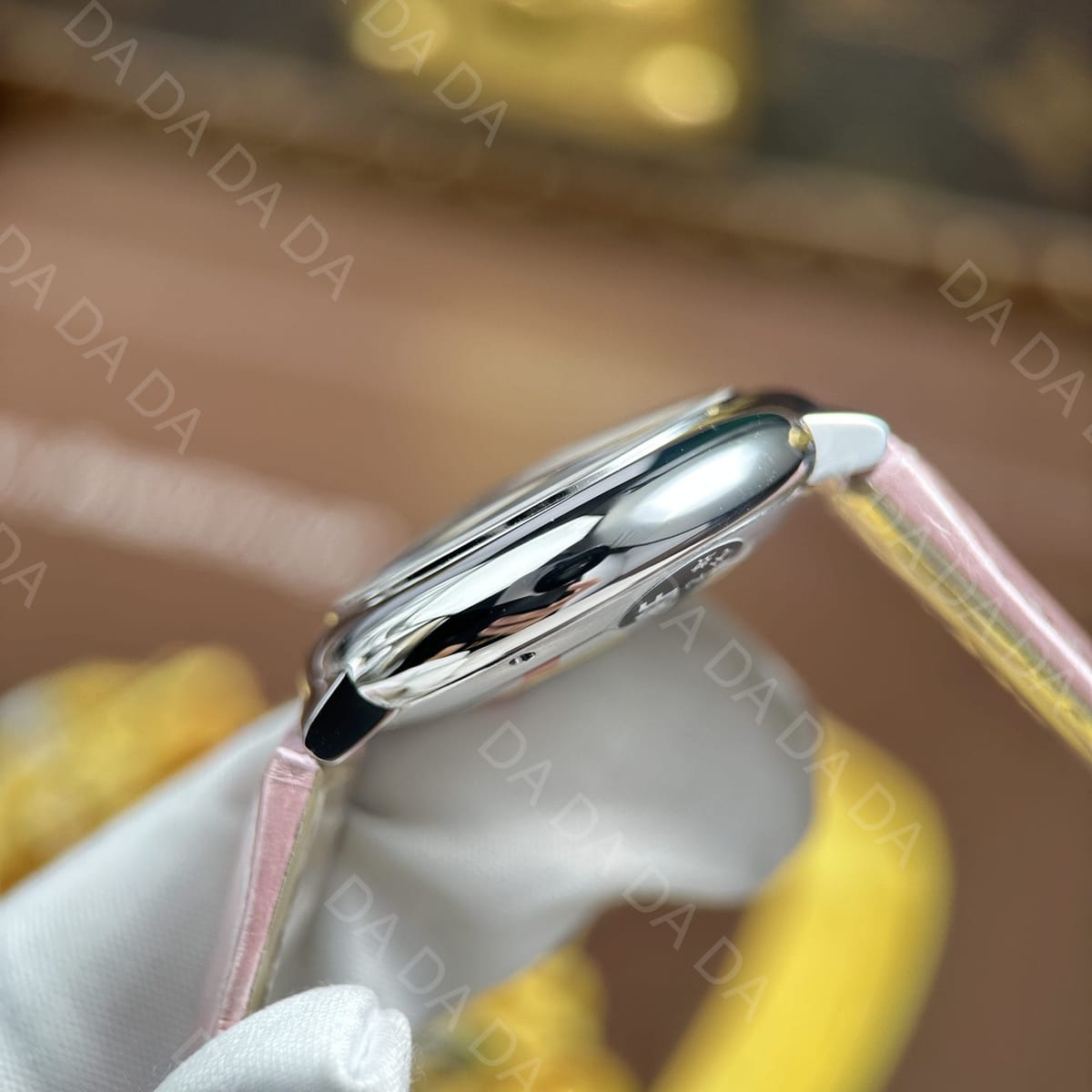 까르띠에 발롱블루 핑크 가죽스트랩 오토메틱 33mm 4