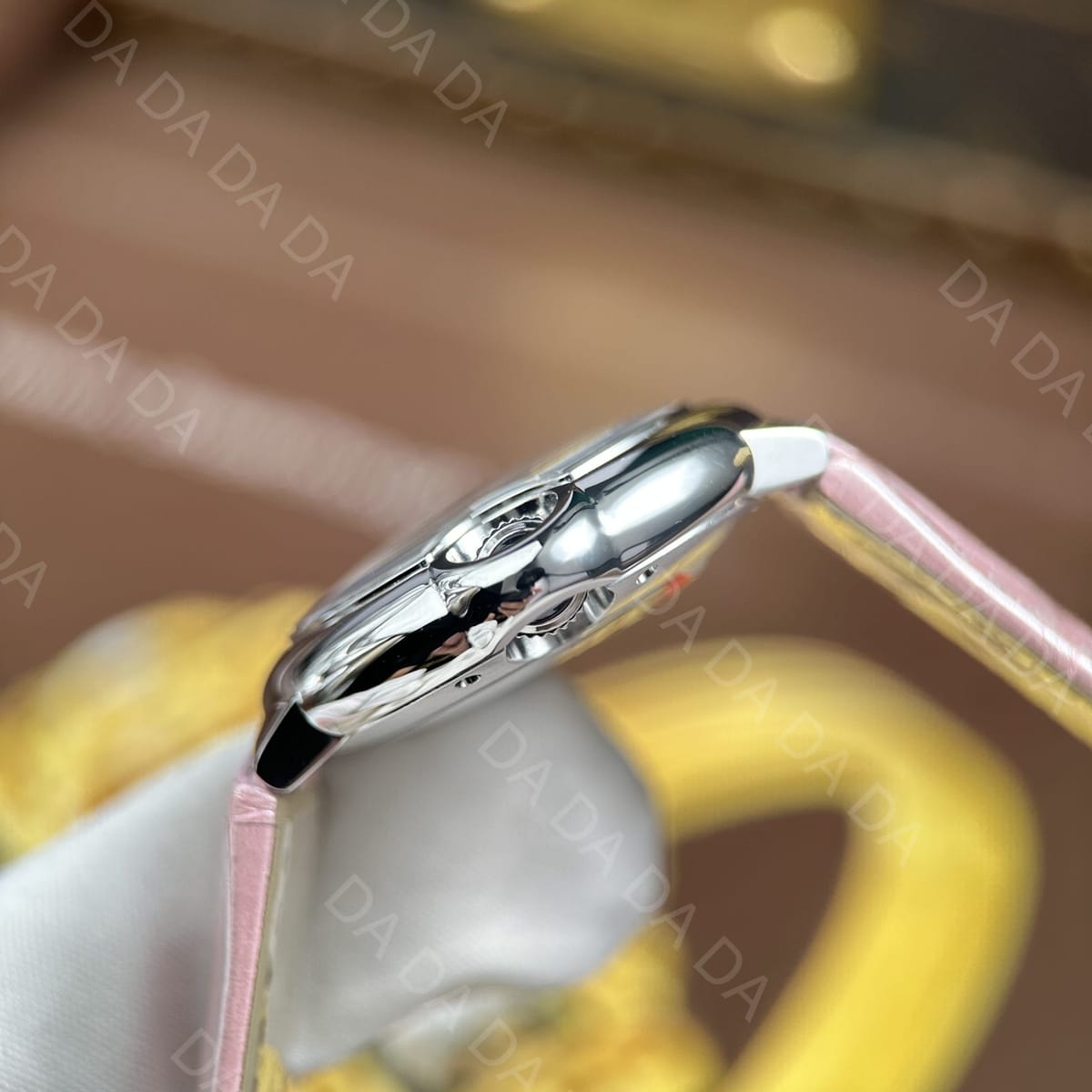 까르띠에 발롱블루 핑크 가죽스트랩 오토메틱 33mm 5