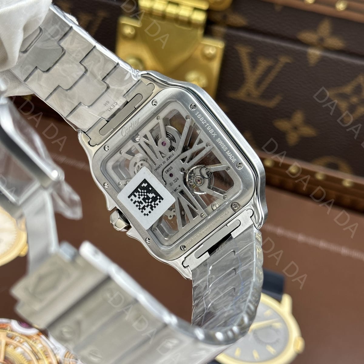까르띠에 산토스 스켈레톤 라지 40mm 4