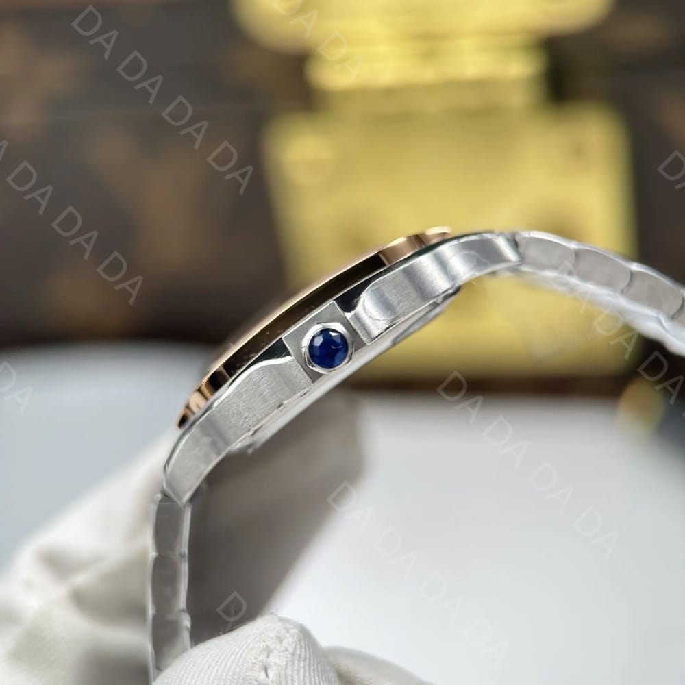 까르띠에 산토스 로즈골드 콤비 스몰 27mm 4