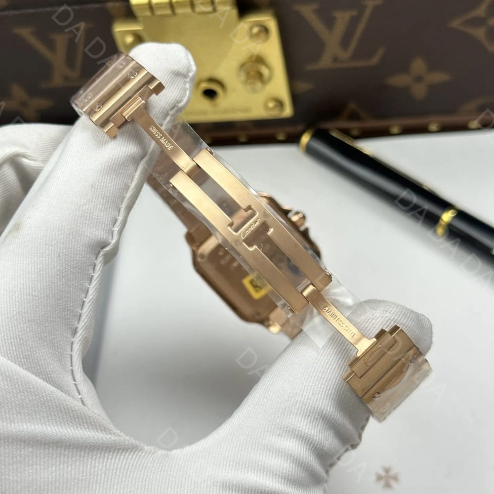 까르띠에 산토스 로즈골드 금통 스몰 27mm 8