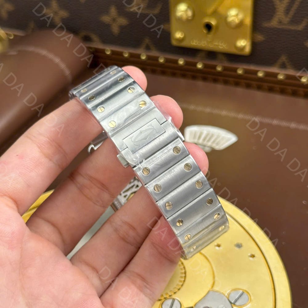 까르띠에 산토스 콤비 스켈레톤 라지 40mm 4