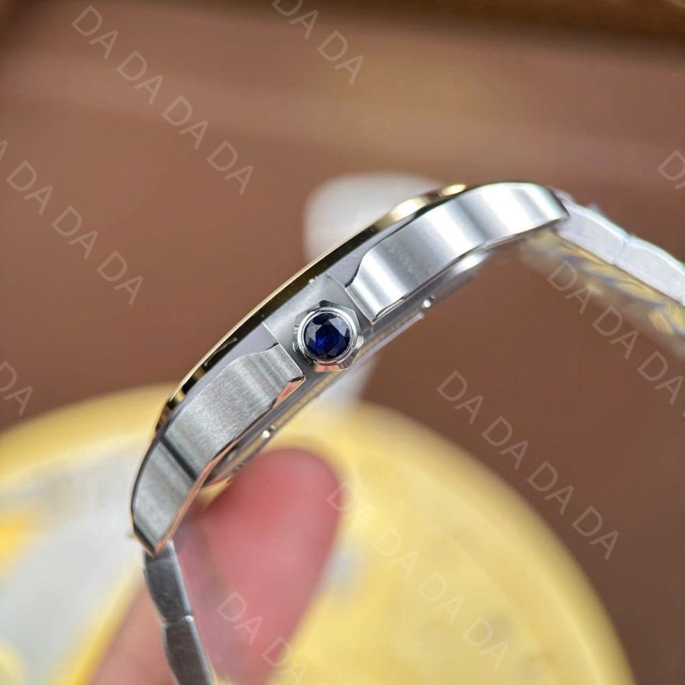 까르띠에 산토스 콤비 스켈레톤 라지 40mm 12