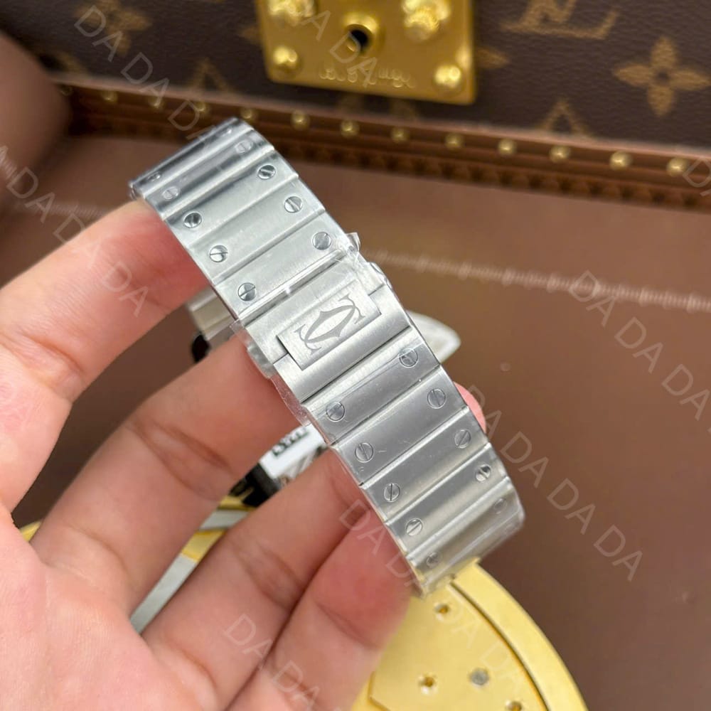 까르띠에 산토스 스켈레톤 블루 라지 40mm 4