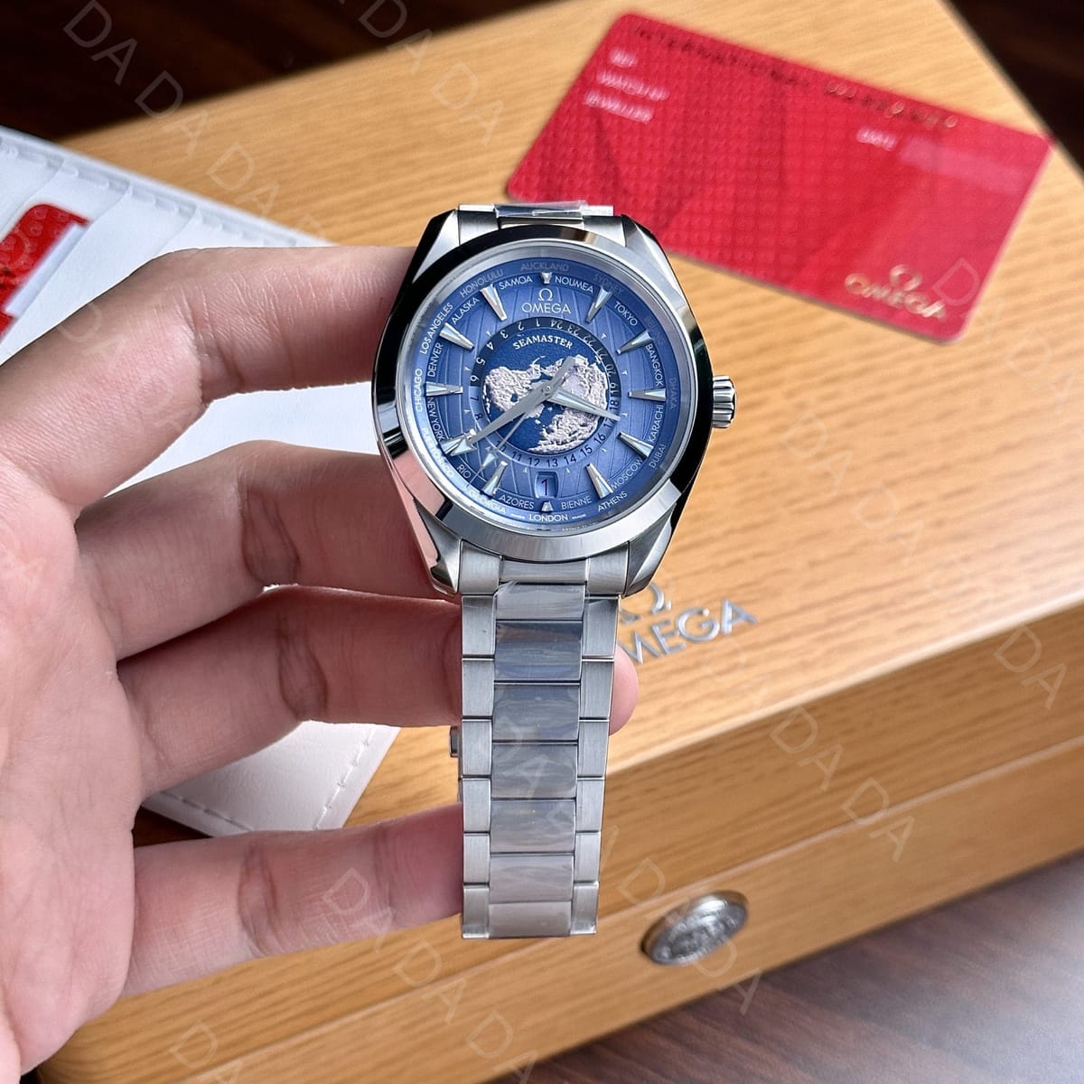 오메가 씨마스터 아쿠아테라 스틸 청판 43mm 3
