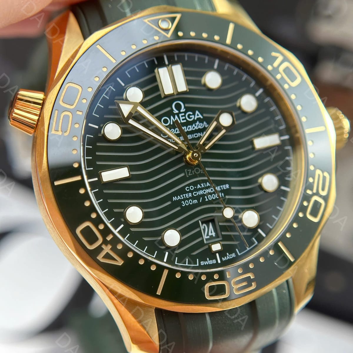오메가 씨마스터 다이버 300 콤비 그린 러버밴드 42mm 4