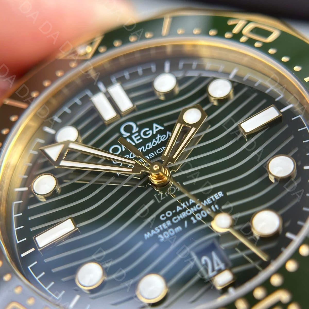 오메가 씨마스터 다이버 300 콤비 그린 러버밴드 42mm 5