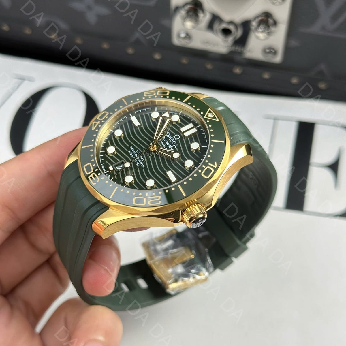 오메가 씨마스터 다이버 300 콤비 그린 러버밴드 42mm 6