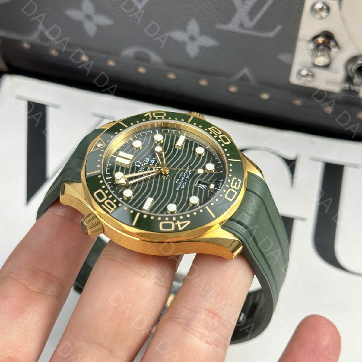 오메가 씨마스터 다이버 300 콤비 그린 러버밴드 42mm 7