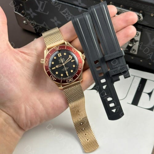 오메가 씨마스터 다이버 300 브론즈 금통 버건디 42mm