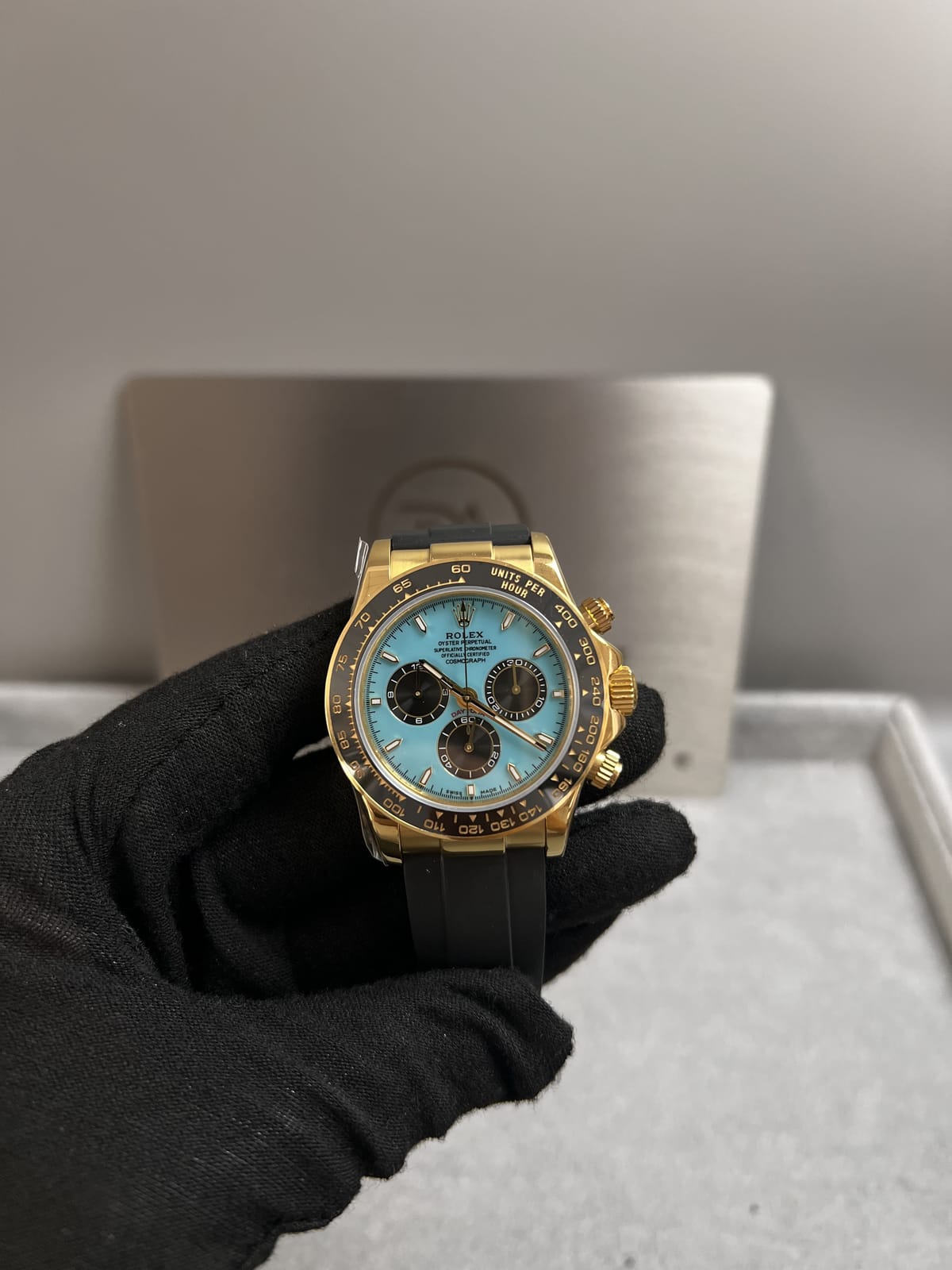 롤렉스 데이토나 금통 블루판 러버밴드 40mm 4