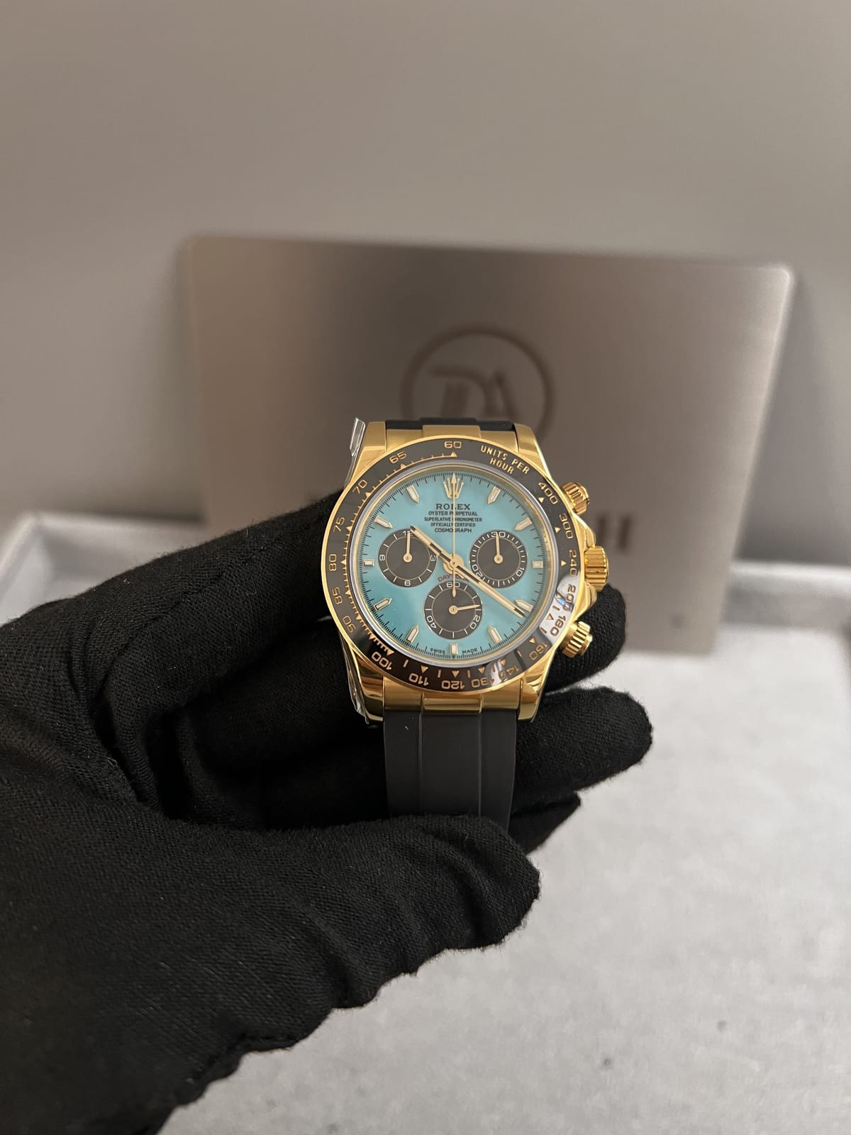 롤렉스 데이토나 금통 블루판 러버밴드 40mm 8