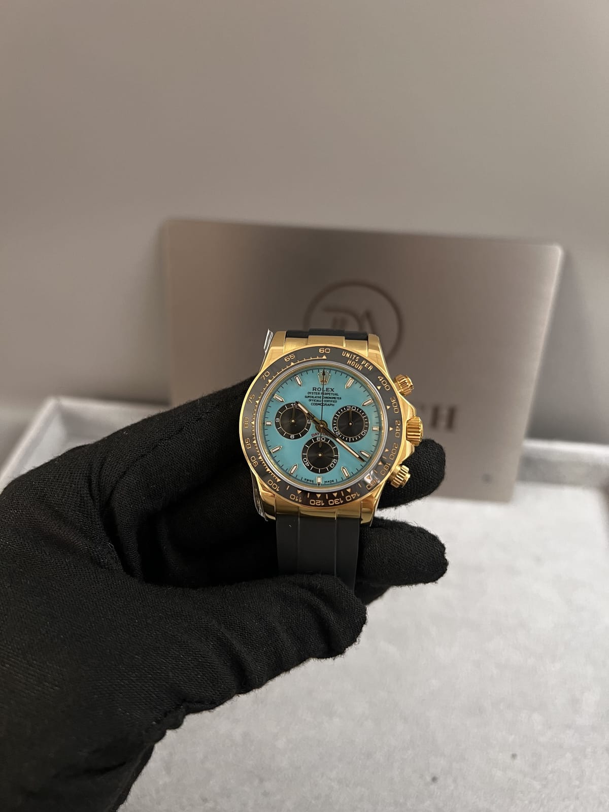 롤렉스 데이토나 금통 블루판 러버밴드 40mm 10