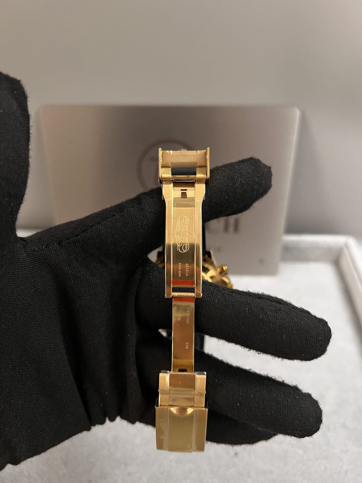 롤렉스 데이토나 금통 블루판 러버밴드 40mm 17