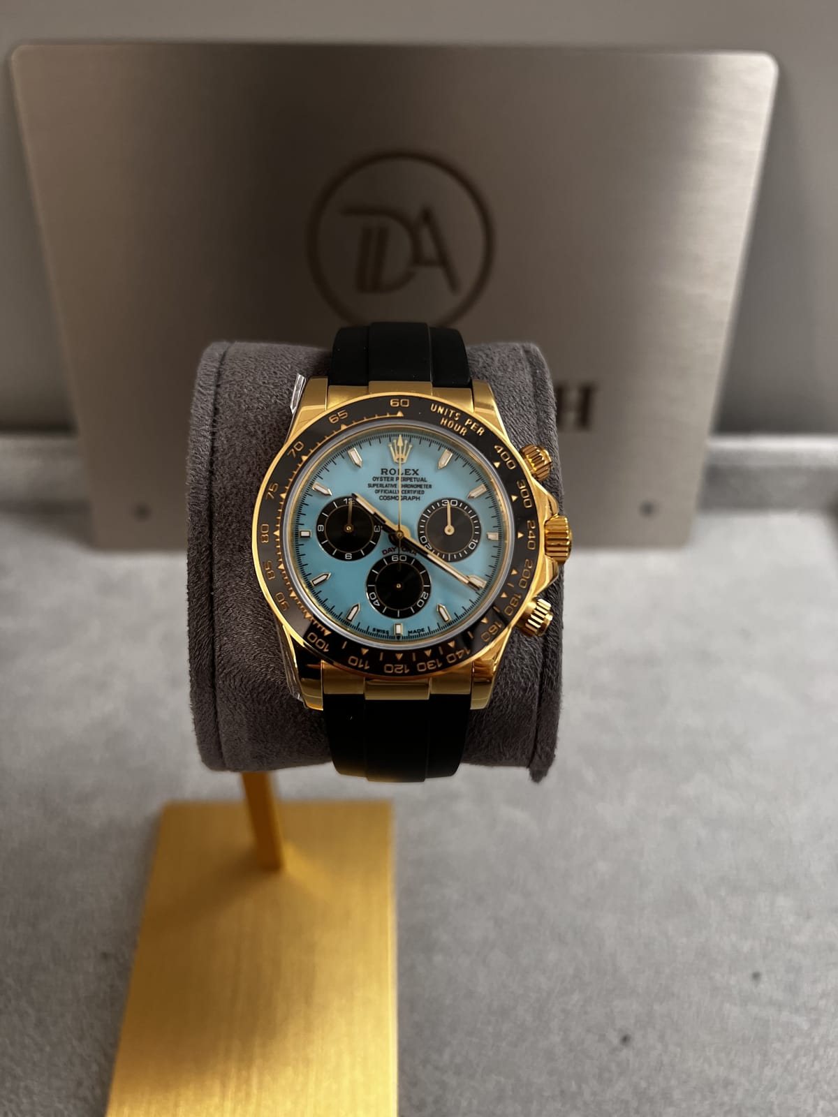 롤렉스 데이토나 금통 블루판 러버밴드 40mm 22