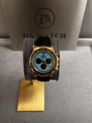 롤렉스 데이토나 금통 블루판 러버밴드 40mm