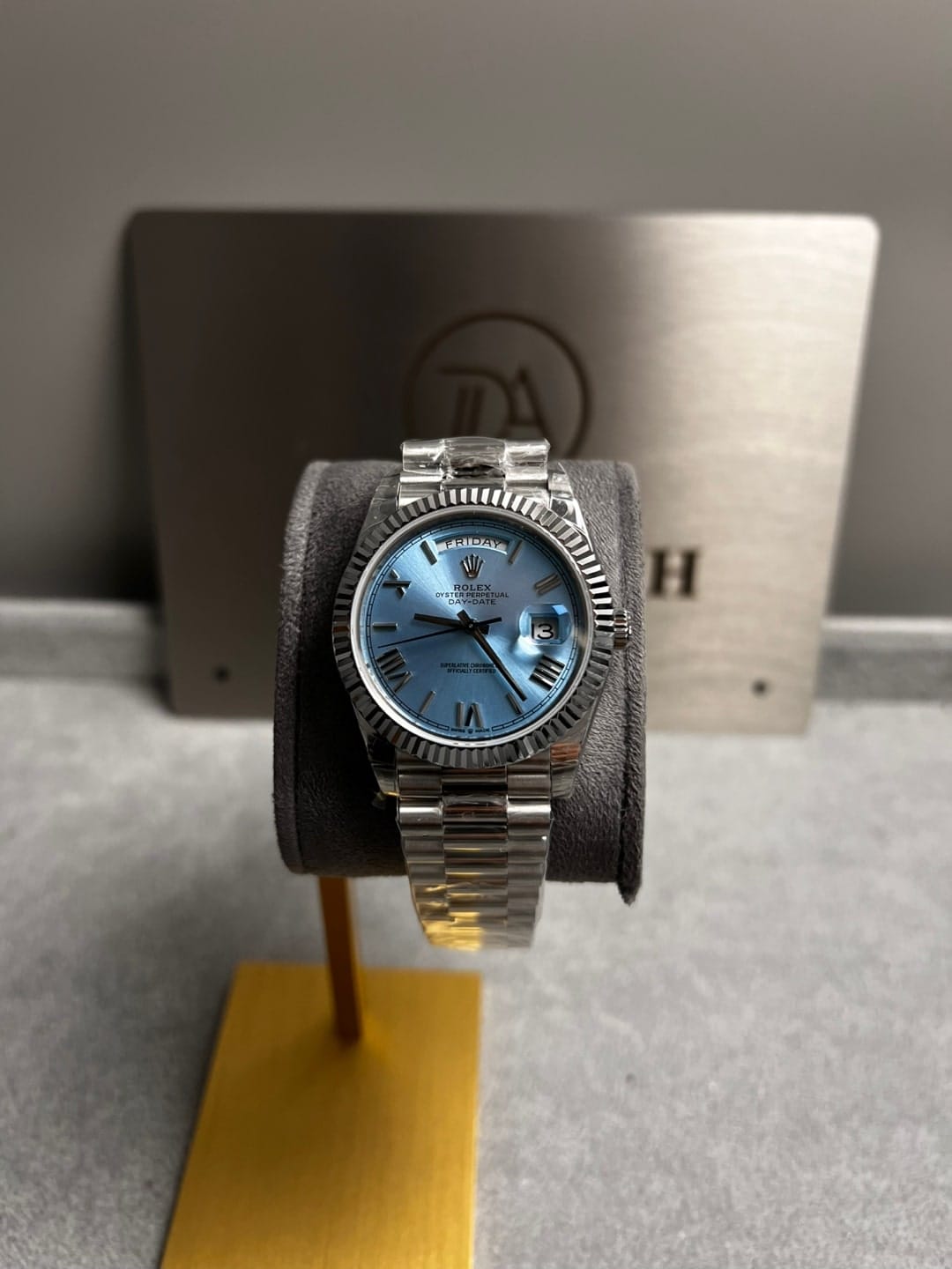 롤렉스 데이데이트 로만 아이스블루다이얼 40mm 3