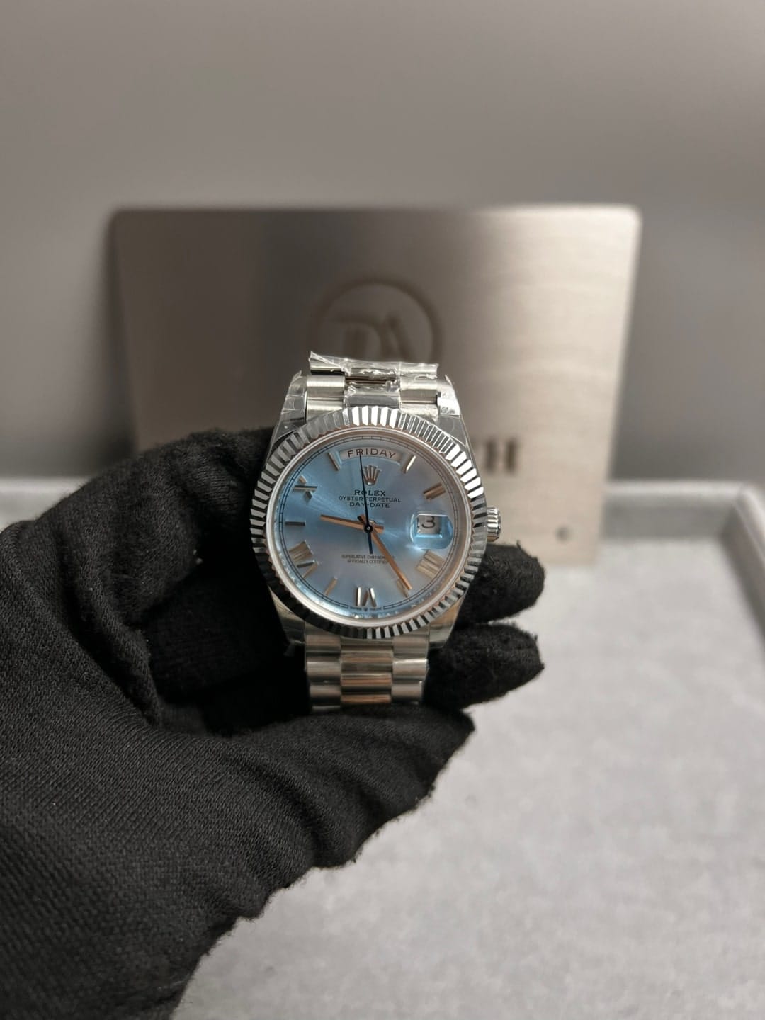 롤렉스 데이데이트 로만 아이스블루다이얼 40mm 6