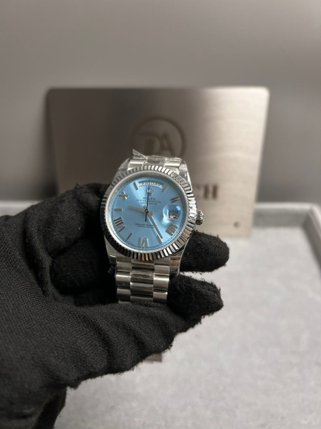 롤렉스 데이데이트 로만 아이스블루다이얼 40mm 7