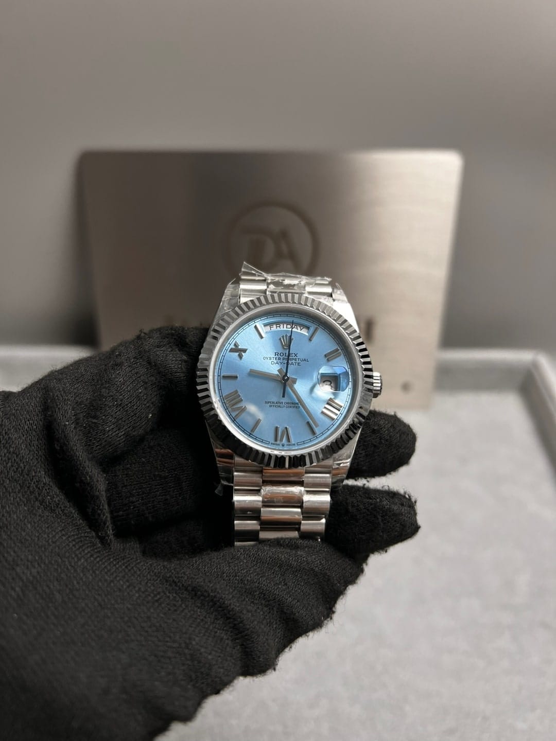 롤렉스 데이데이트 로만 아이스블루다이얼 40mm 8