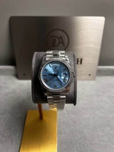 롤렉스 데이데이트 로만 아이스블루다이얼 40mm
