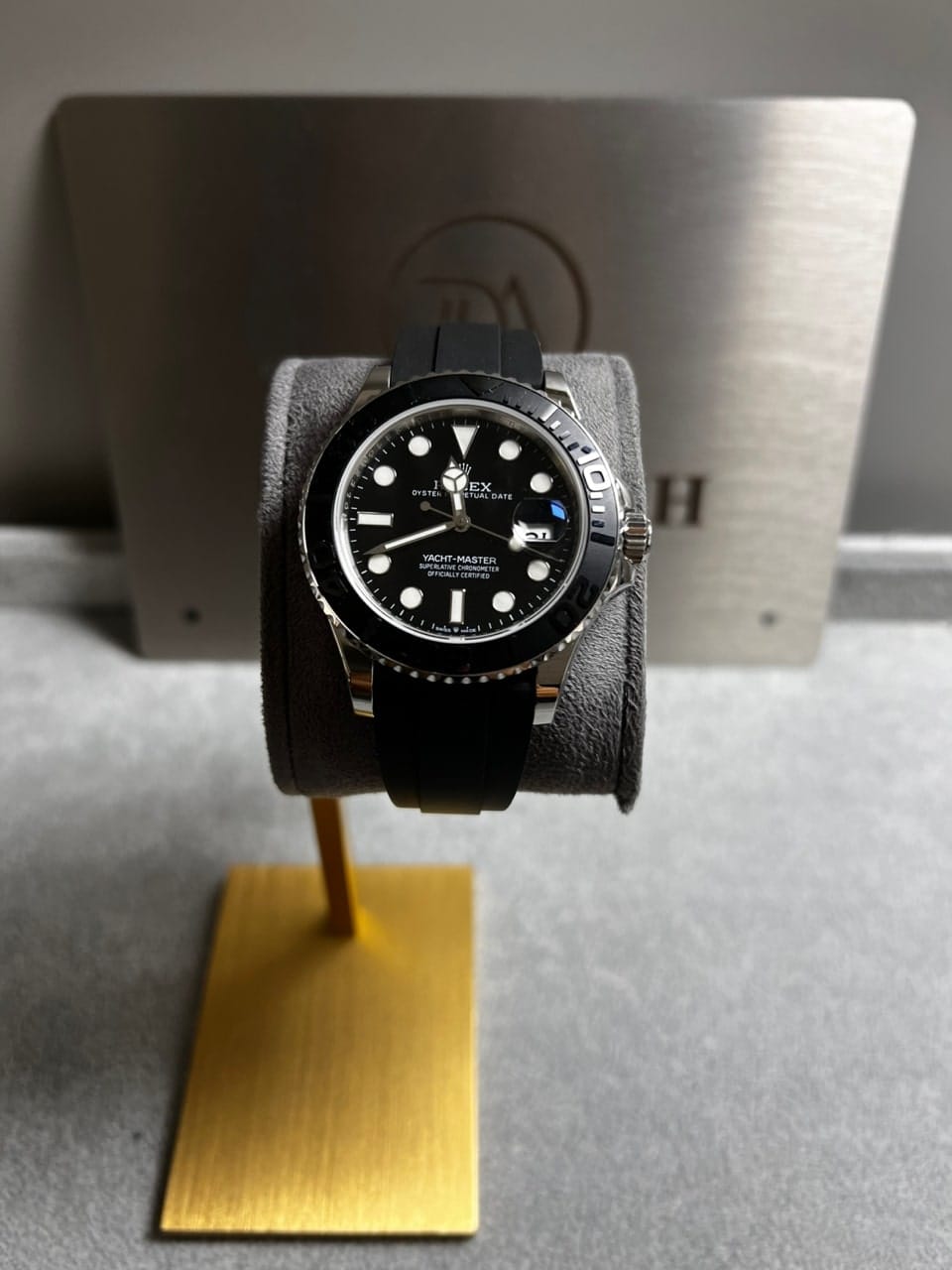 롤렉스 요트마스터1 화이트골드 검판 러버밴드 42mm 3