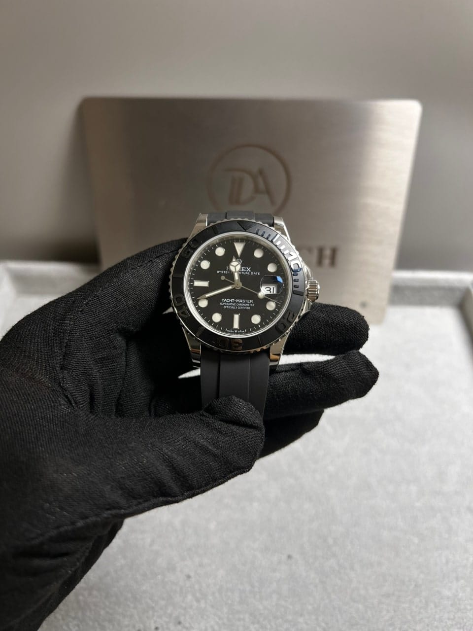 롤렉스 요트마스터1 화이트골드 검판 러버밴드 42mm 4