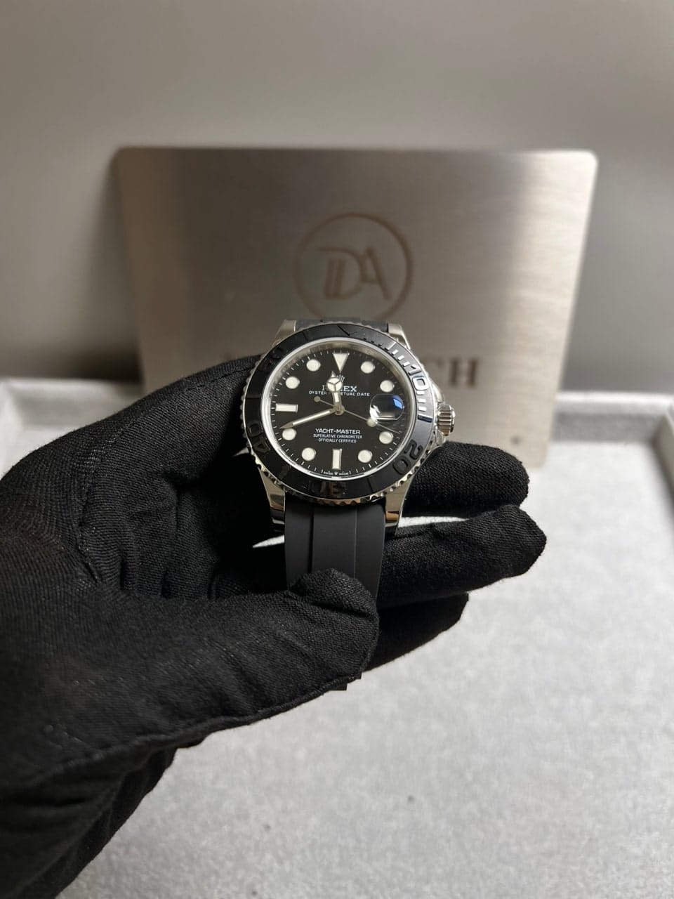 롤렉스 요트마스터1 화이트골드 검판 러버밴드 42mm 5