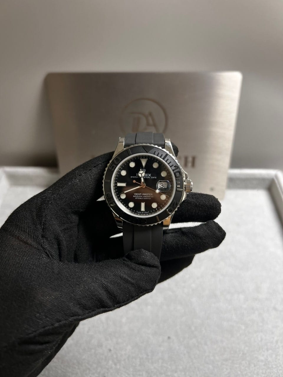 롤렉스 요트마스터1 화이트골드 검판 러버밴드 42mm 6