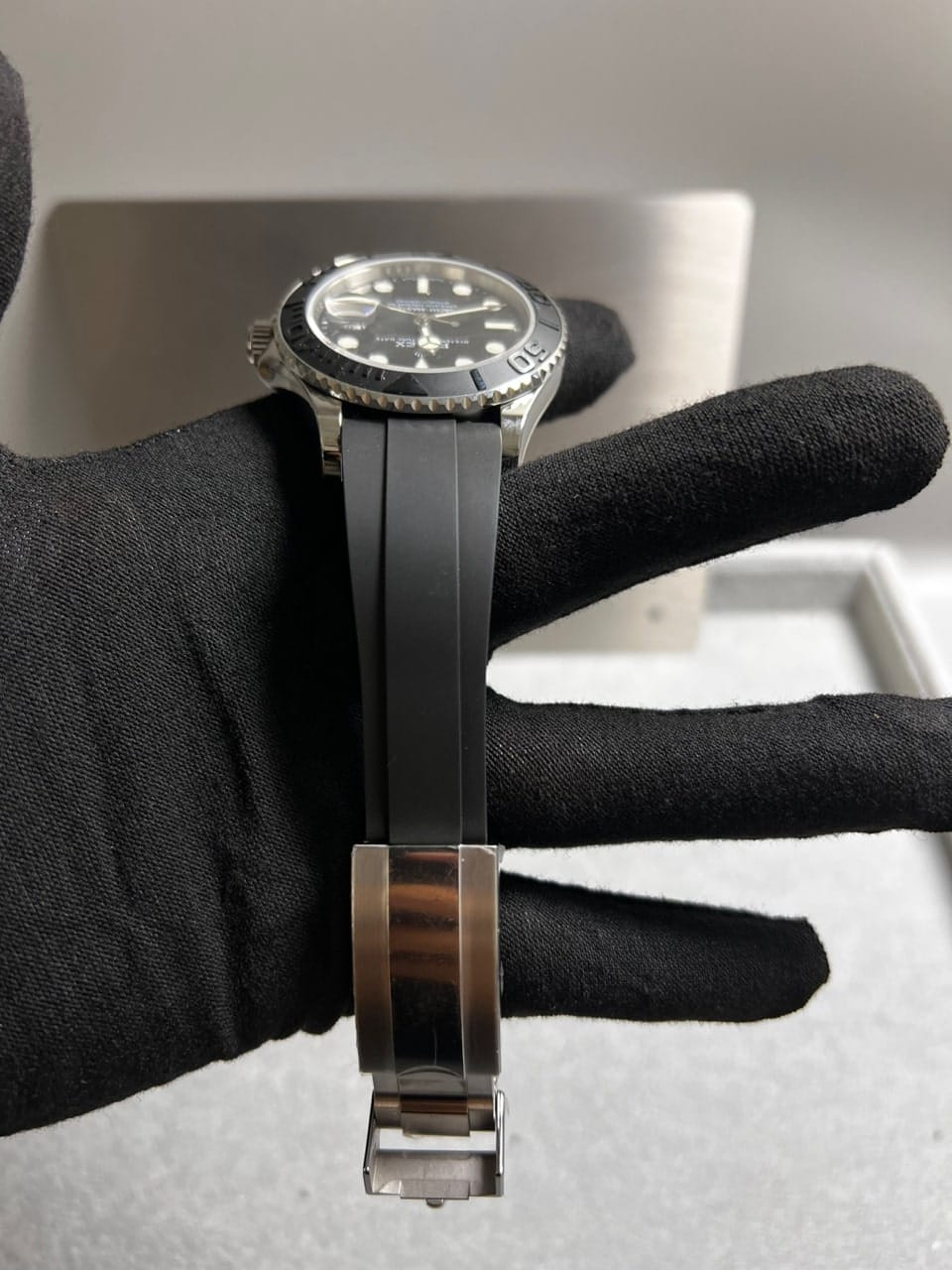 롤렉스 요트마스터1 화이트골드 검판 러버밴드 42mm 15