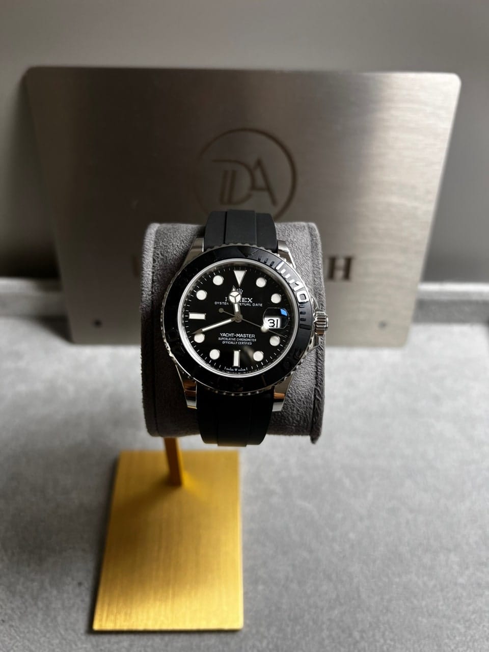 롤렉스 요트마스터1 화이트골드 검판 러버밴드 42mm 22