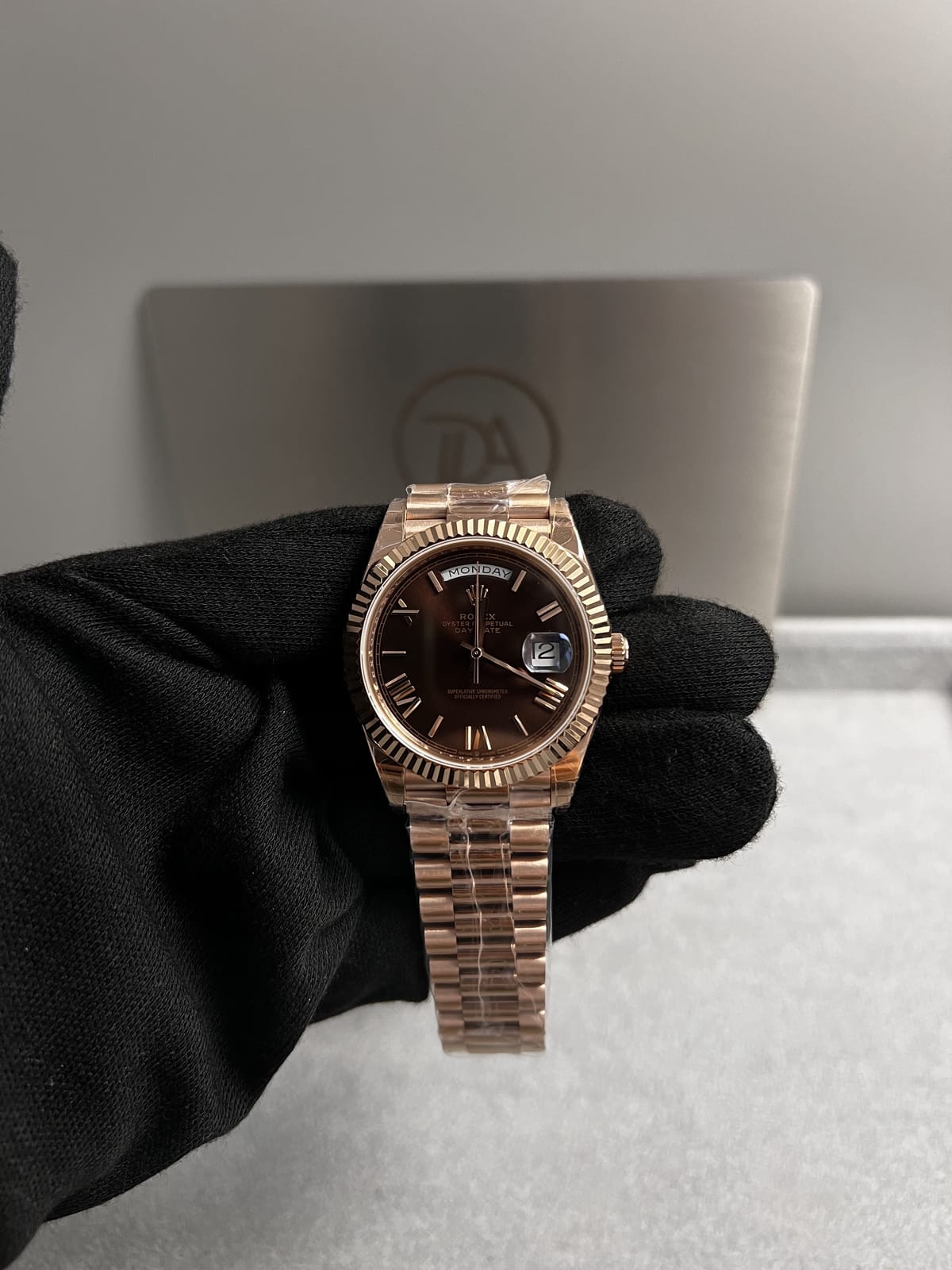 롤렉스 데이데이트 로즈골드 금통 초코판 40mm 4