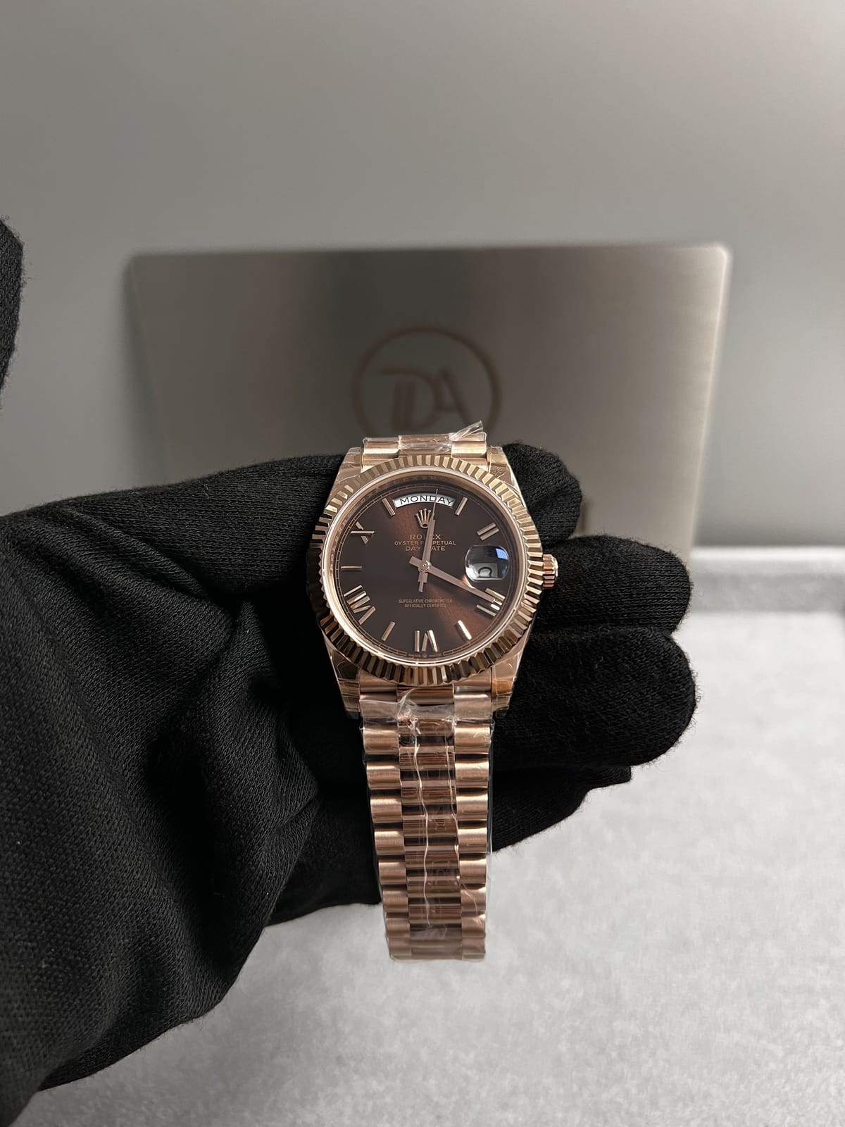 롤렉스 데이데이트 로즈골드 금통 초코판 40mm 5