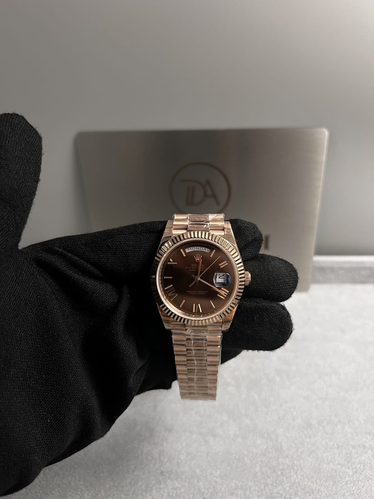 롤렉스 데이데이트 로즈골드 금통 초코판 40mm 6
